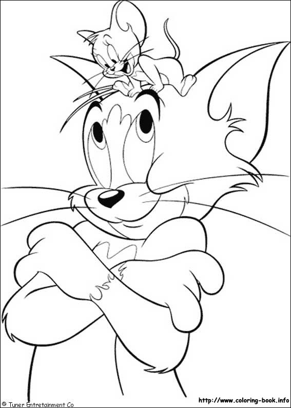 Tom and Jerry coloring picture